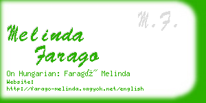 melinda farago business card